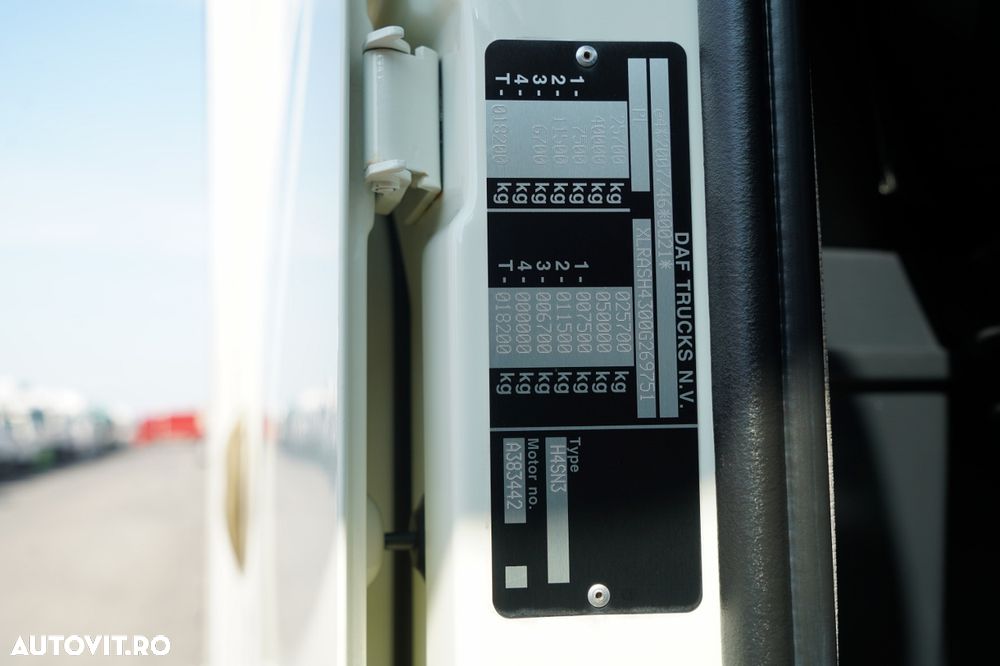 DAF XF 480 / COMBINAȚIE TANDEM / 120 M3 / PUNȚĂ RIDICATĂ / + REMORCĂ WECON / PUNȚI SAF - 39