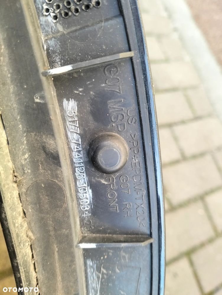 listwa na bŁotnik prawy bmw X7 G07 m pakiet - 2