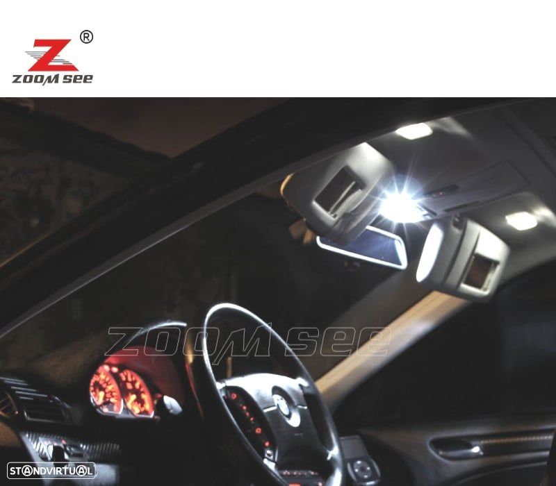 KIT COMPLETO DE 18 LÂMPADAS LED INTERIOR PARA BMW SERIE 3 E46 COMPACTO 316TI 318TD 318TI 320TD 325T - 3
