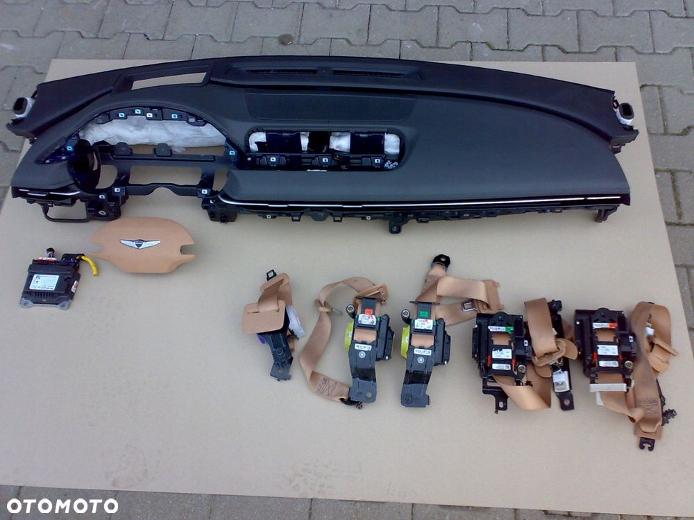 genesis g80 2021 2022 2023 2024 konsola poduszki pasy kpl. - 1