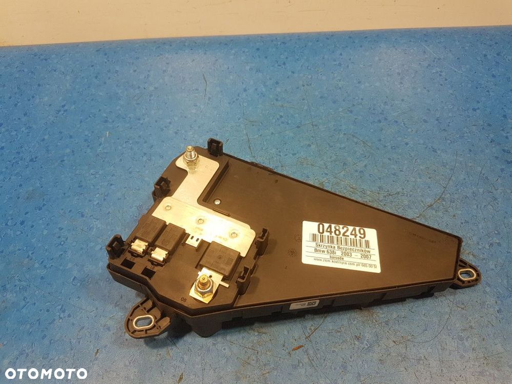 BMW 6 E63 3.0 638i SKRZYNKA BEZPIECZNIKÓW 6906618 - 8