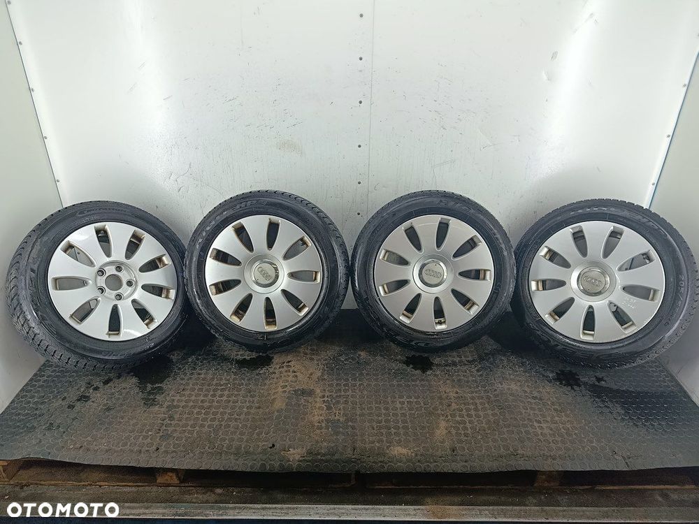 FELGI ALUMINIOWE KOMPLET 16 Z OPONAMI AUDI A4 B7 8E0601025AE  205/55R16 - 1