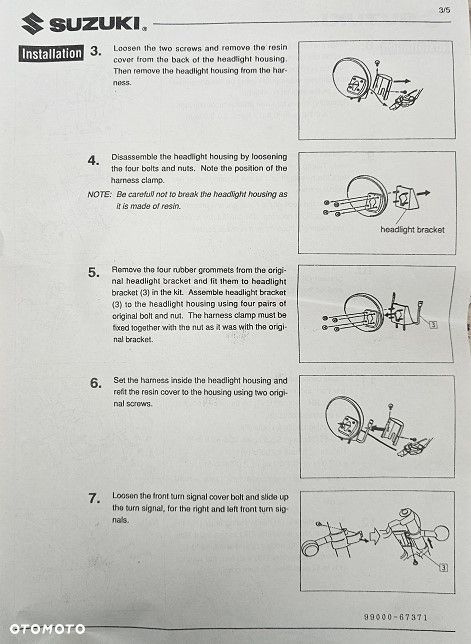 Oryginalna Czasza Owiewka szyba Suzuki VZ800 Marauder  94400-48823-33J - 16