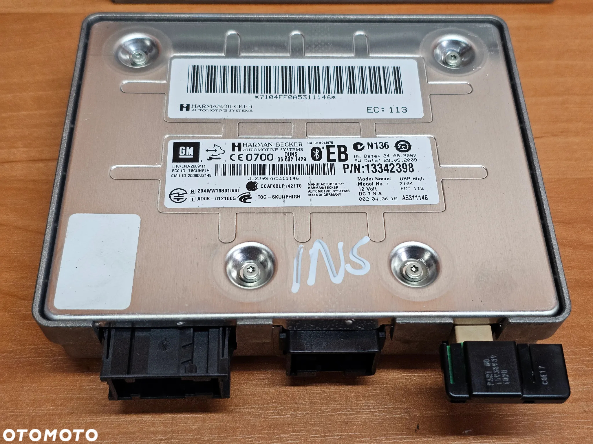 RADIO NAWIGACJA KOLOROWA OPEL INSIGNIA A DVD 800 NAVI CZARNA KOMPLET PRZED LIFT - 8