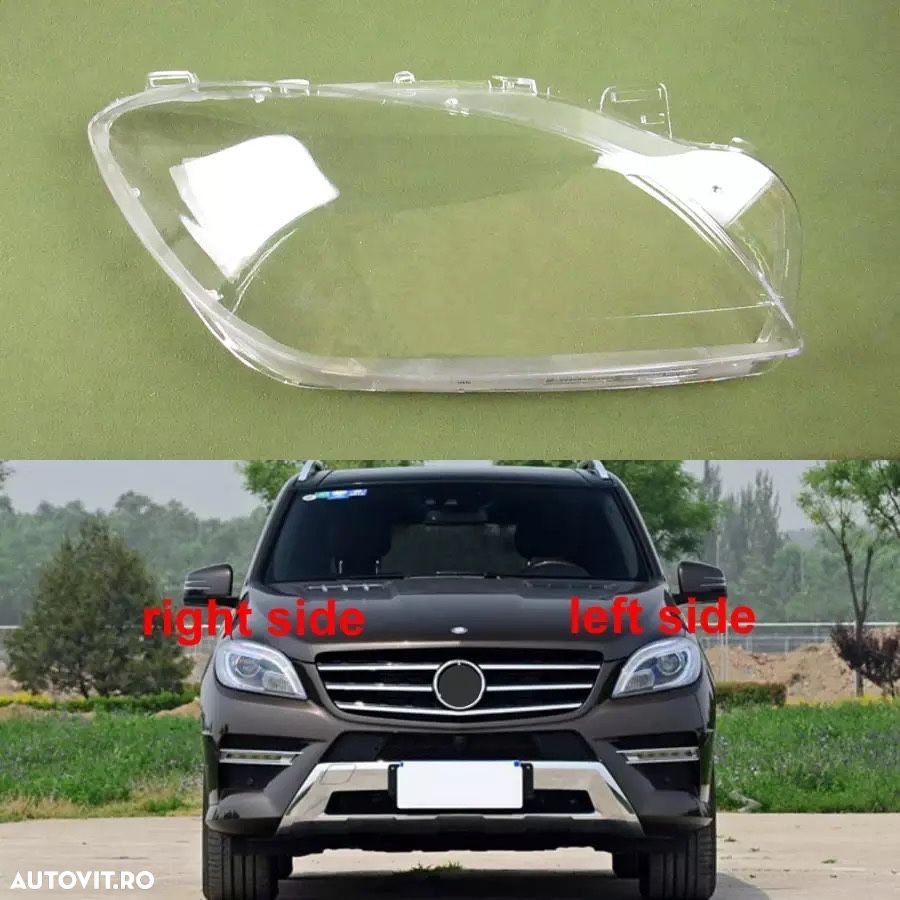 Set sticle faruri sticla far stanga/dreapta Mercedes Benz ML w166 - 1