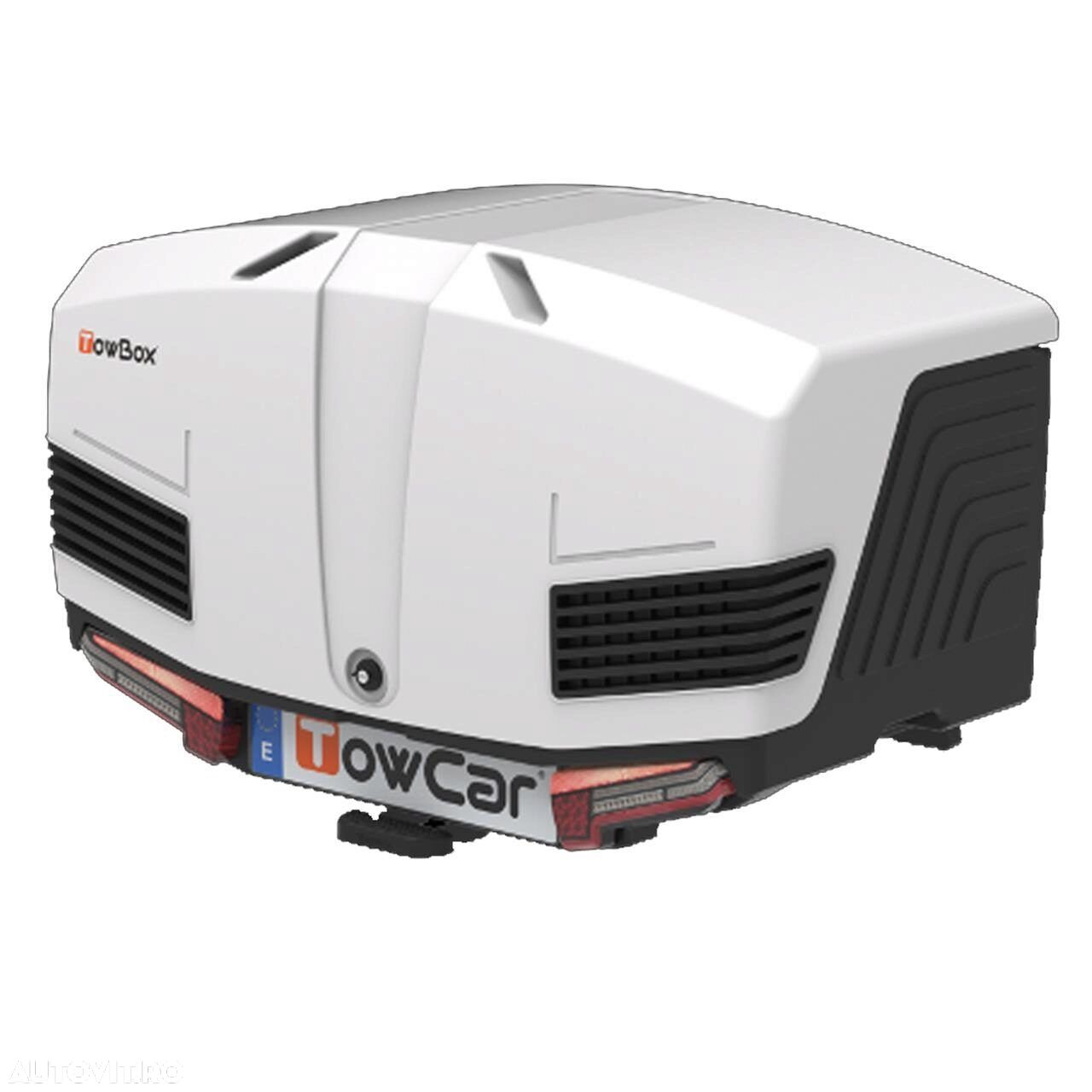 Cutie portbagaj pe carligul de remorcare Towbox V3 Arctic Alb - 1