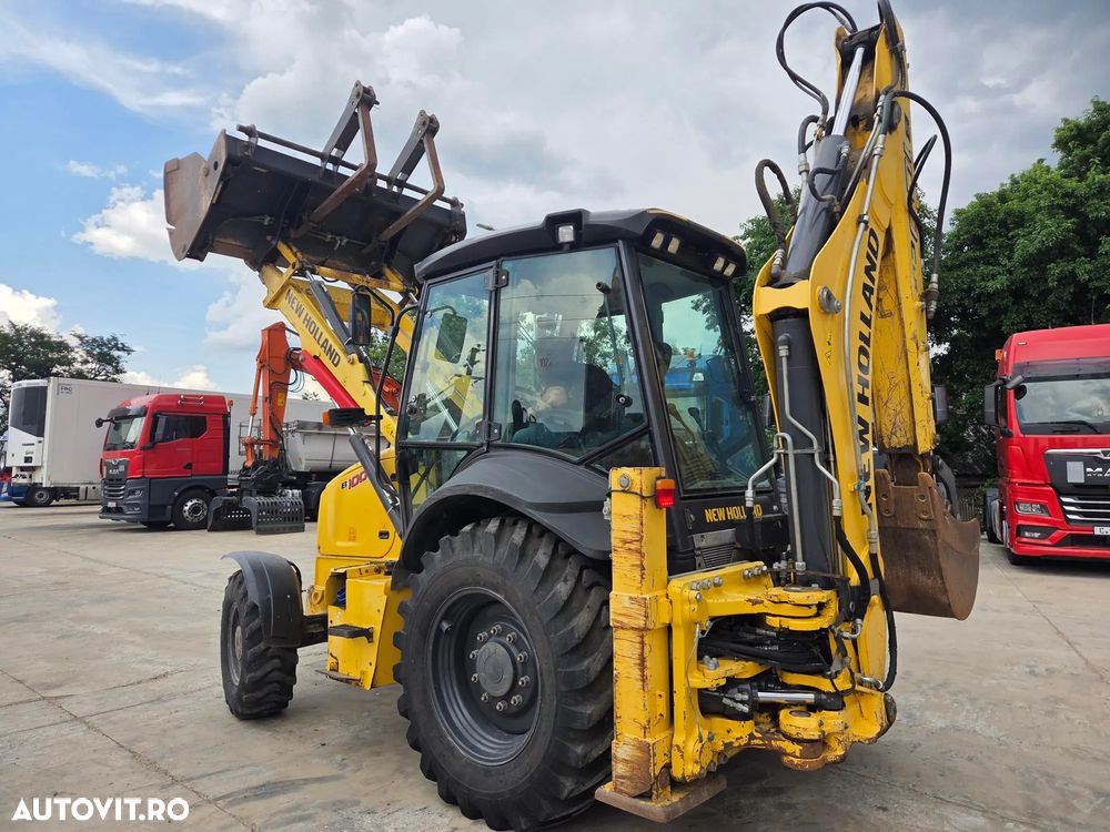 New Holland B110C, 2020, 5.117h, 110 CP, Cupa multifunctionala 4x1 cu furci, Brat excavare extensibil, fara aer conditionat, CE, lung 5,8m, latime 2,3m, Masa operatinala 8tone, Adancime  sapare 6m, posibil leasing 4 ani-PROMOTIE 39.900 EUR+Tva - 1