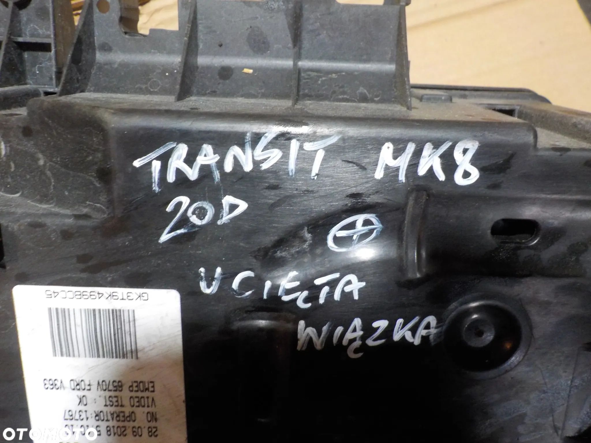 FORD TRANSIT MK8 SKRZYNKA BEZPIECZNIKÓW WIĄZKA GK3T-9K499-BCC - 4