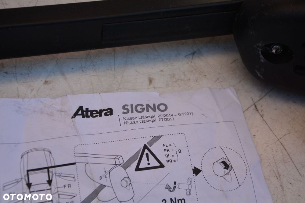 Nissan Qashqai  2014-17 bagażnik dachowy   klucz Atera - 5