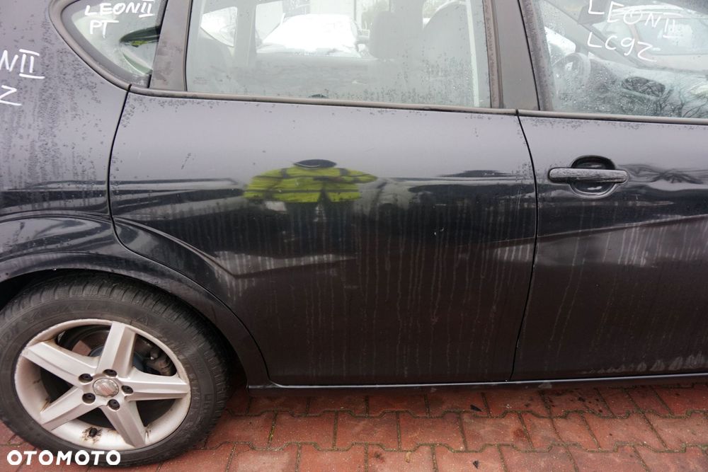 DRZWI TYLNE PRAWE LEON II 1P1 LIFT 5D HB LC9Z  CZARNY SEAT 2009-2012 - 3