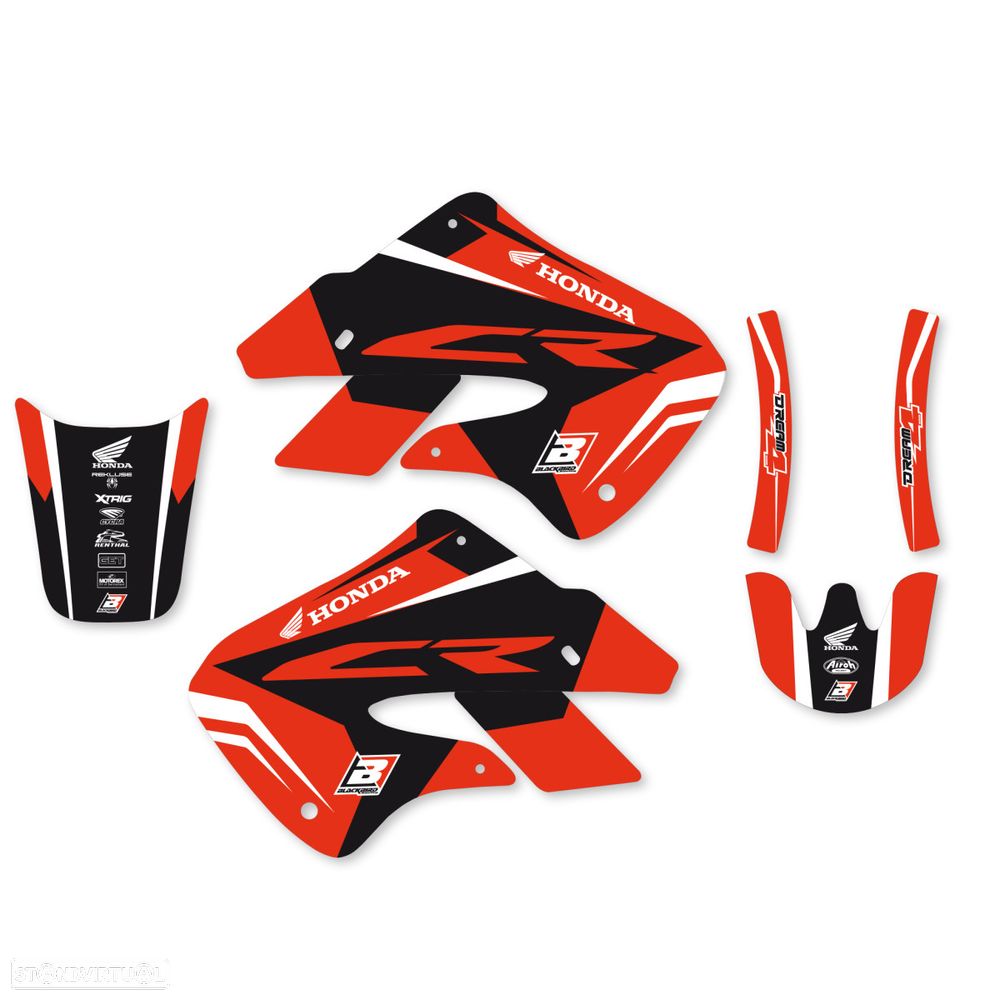 kit autocolantes blackbird dream 4 honda cr 125 / 250 - 2
