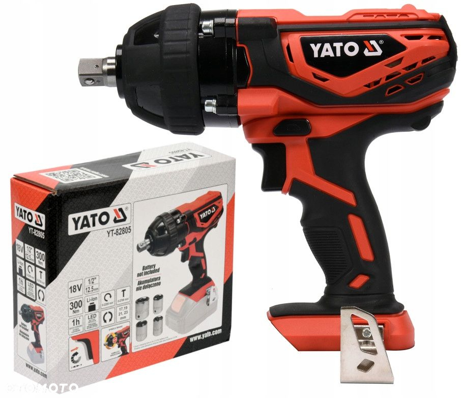 YATO KLUCZ UDAROWY 1/2 AKUMULATOROWY 18V KÓŁ 4Ah - 2
