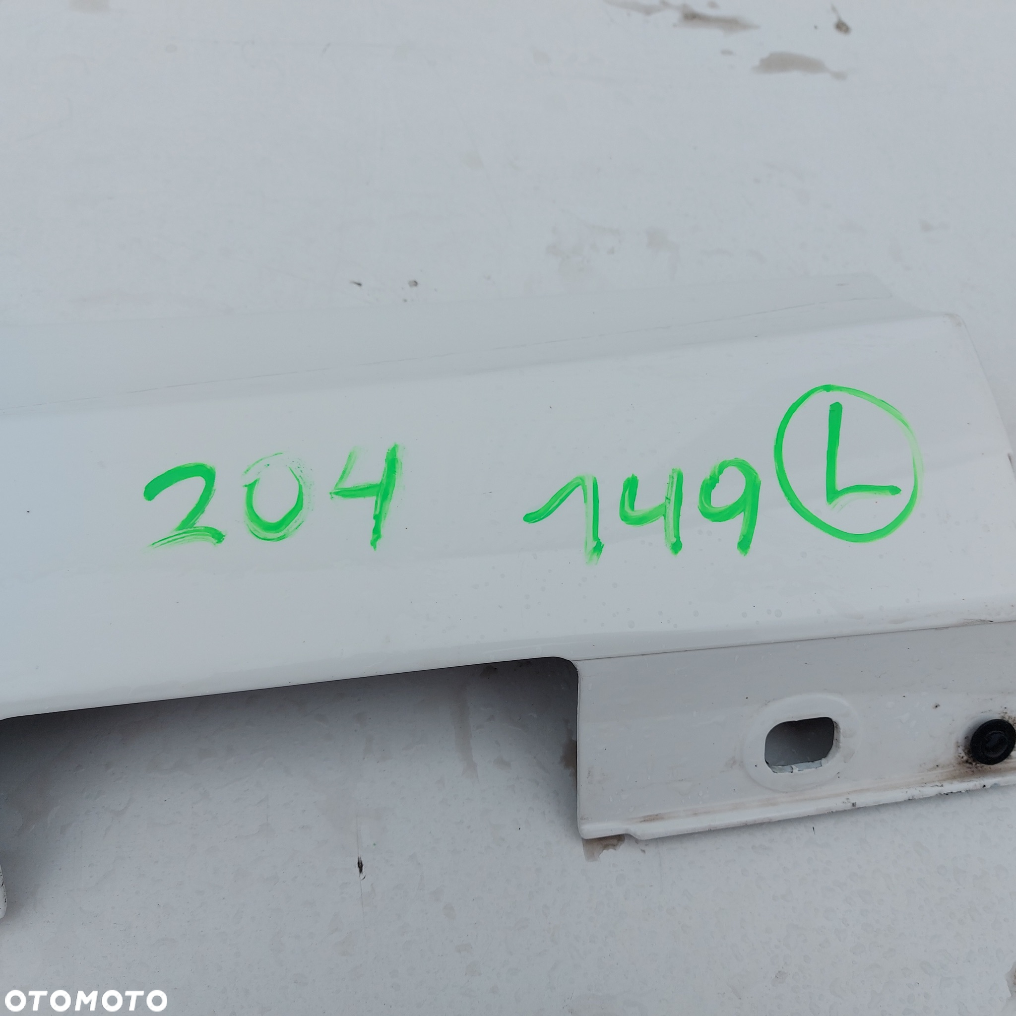 LISTWA PROGOWA NAKLADKA PROGU LEWA 149 LAK MERCEDES C W204 ORYGINAL DEMONTAZ 2046900340 - 7