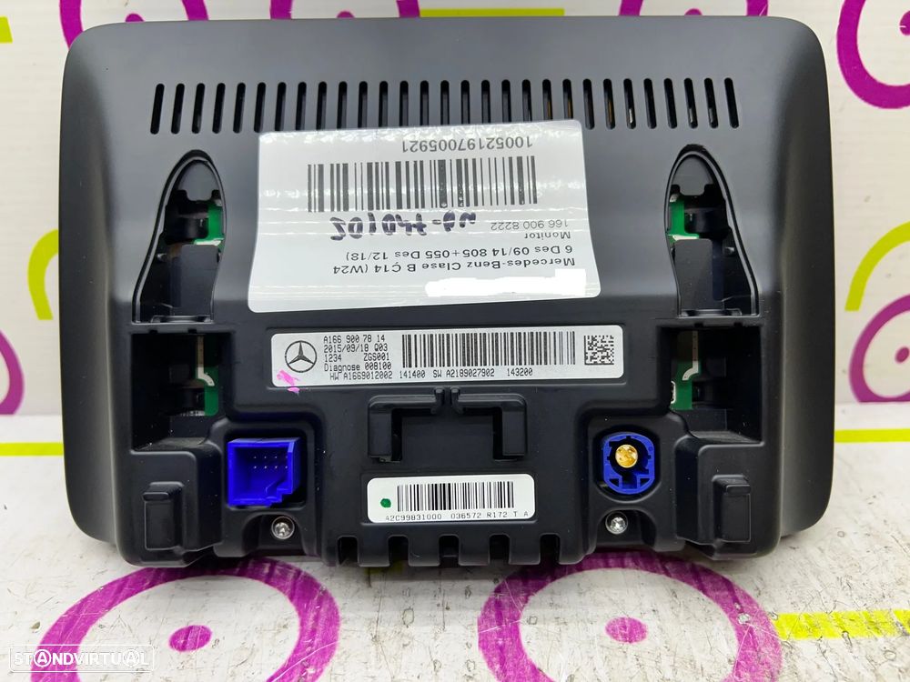 Display MERCEDES-BENZ B-CLASS (W246) B 200 CDI Ref. A166900822 - NO. 740105 - 5