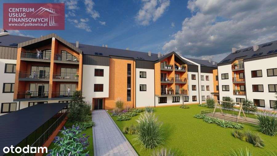 Deweloperskie 2-pok. -42,96 m2 - 2 piętro, Polkowi
