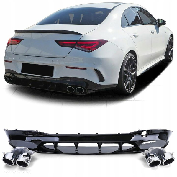 DYFUZOR SPOILER DOKŁADKA MERCEDES CLA W118 AMG