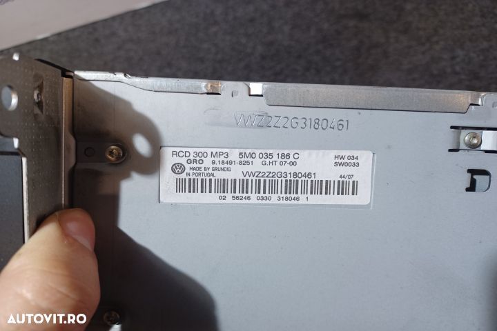 Radio cd 5M0035186C Volkswagen VW Golf 5 [2003 - 2009] Plus minivan 1 - 3