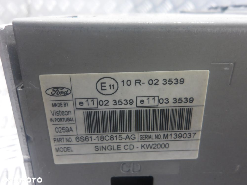 FORD C-MAX 03-07 2.0B RADIO 6S61-18C815-AG - 6