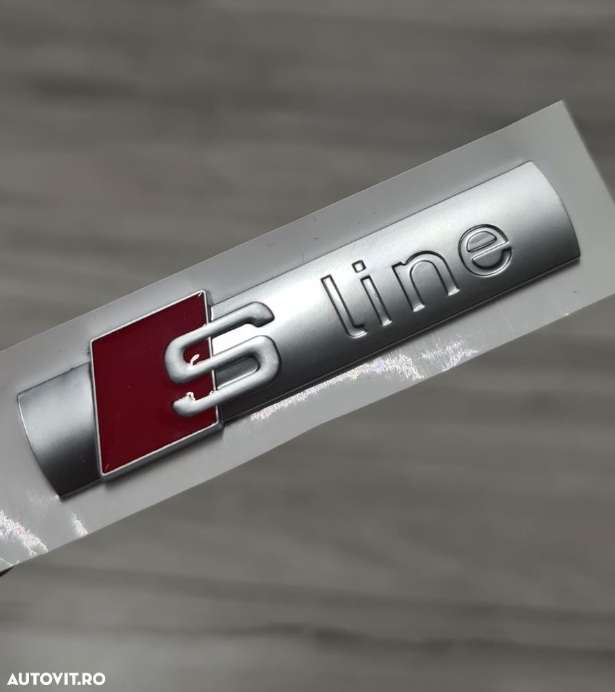 Set-2-Embleme-Sline-Aripi-Argintiu-Satinat-Audi-A4-A5-A6-A7-Q5-Q7-Q8 - 5