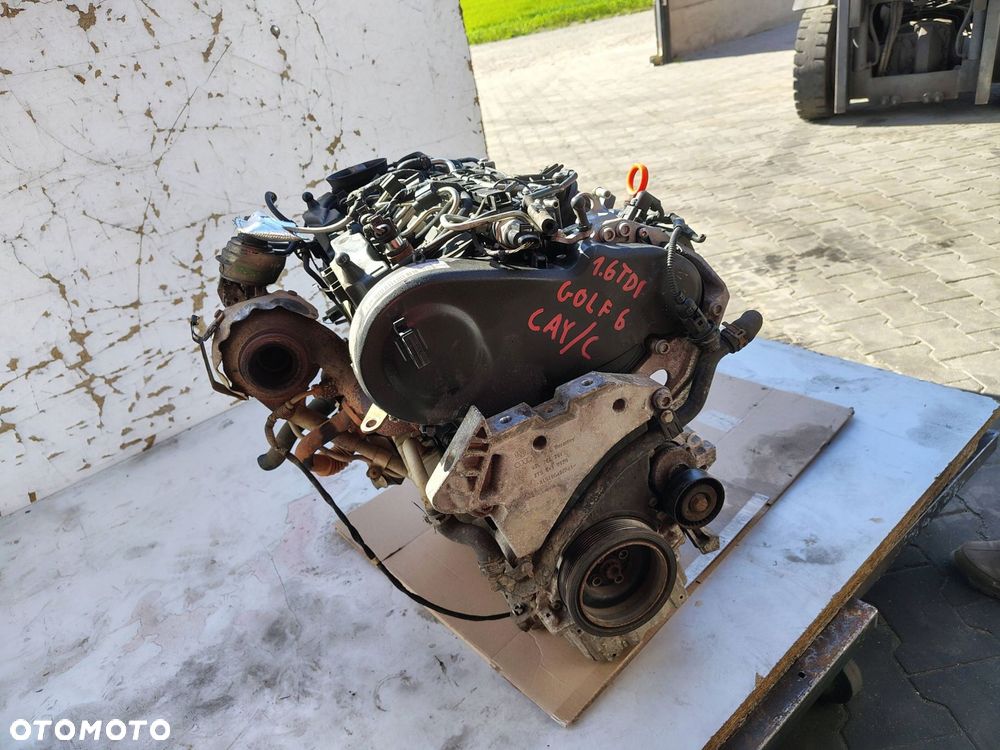 SILNIK KOMPLETNY CAY CAYC BEZ NASTAWNIKA VOLKSWAGEN GOLF 6 VI 1.6 TDI 86TYŚ - 11
