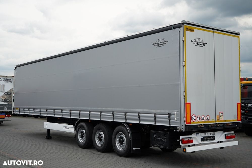 Wielton / SEMIREMORCĂ CU PRELATĂ (CURTAINSIDER) / STANDARD / AXĂ RIDICABILĂ / - 4