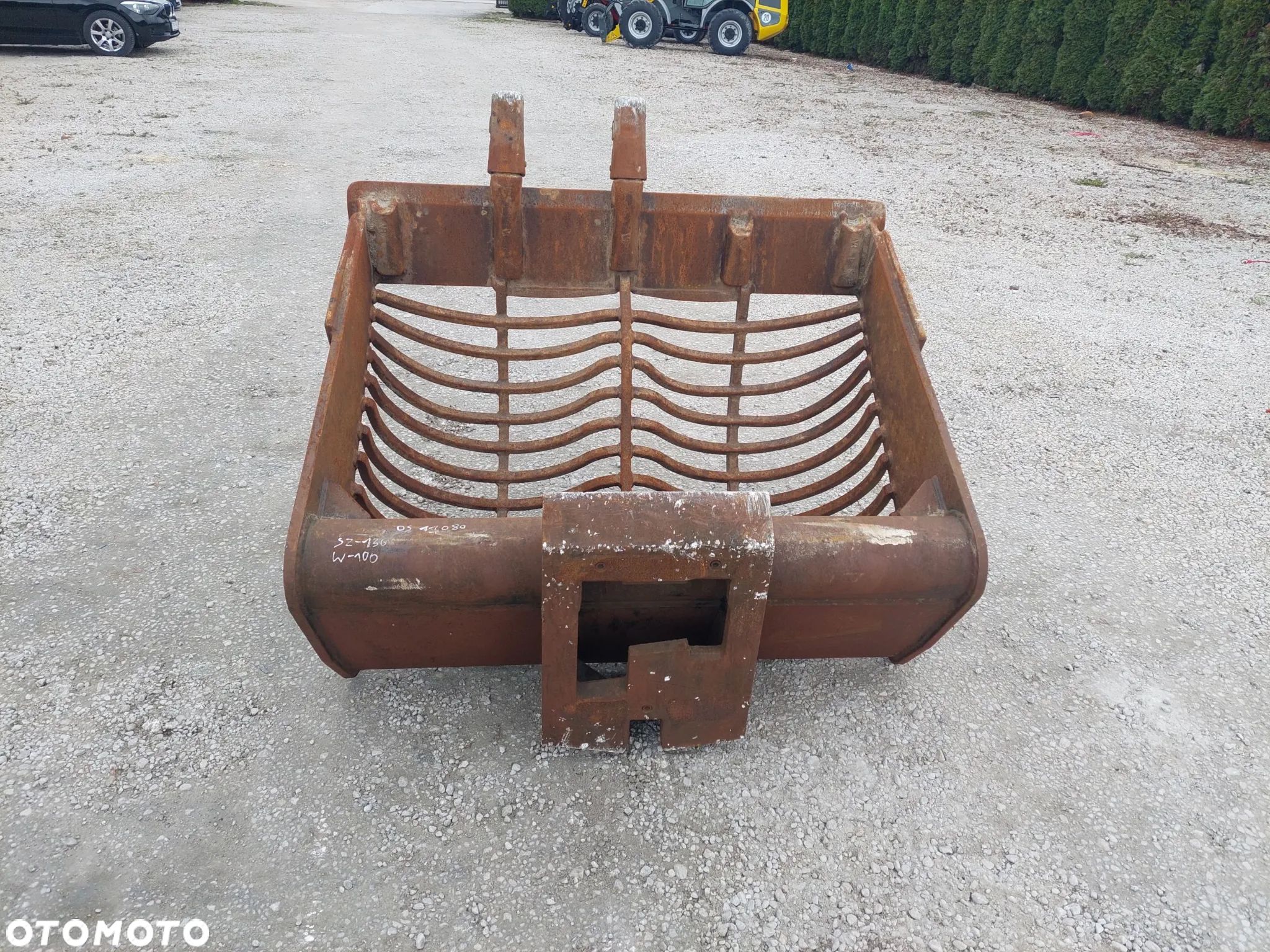 Łyżka ażurowa 130 cm przesiewowa do przesiewania przesiewająca na szybkozłącze Nado SK 15 20 Komatsu PW PC koparki 130 138 140 148 160 180 210 - 1