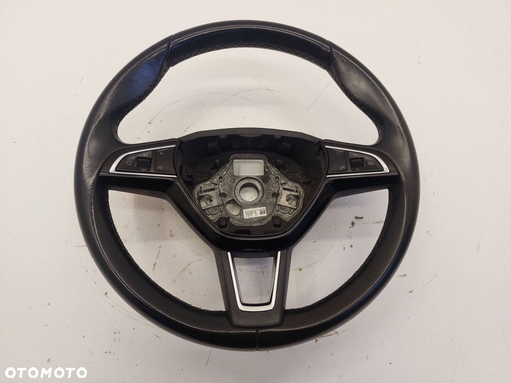 skoda fabia iii 3 14r> kierownica skóra multifunkcja 5e0419091ah - 1