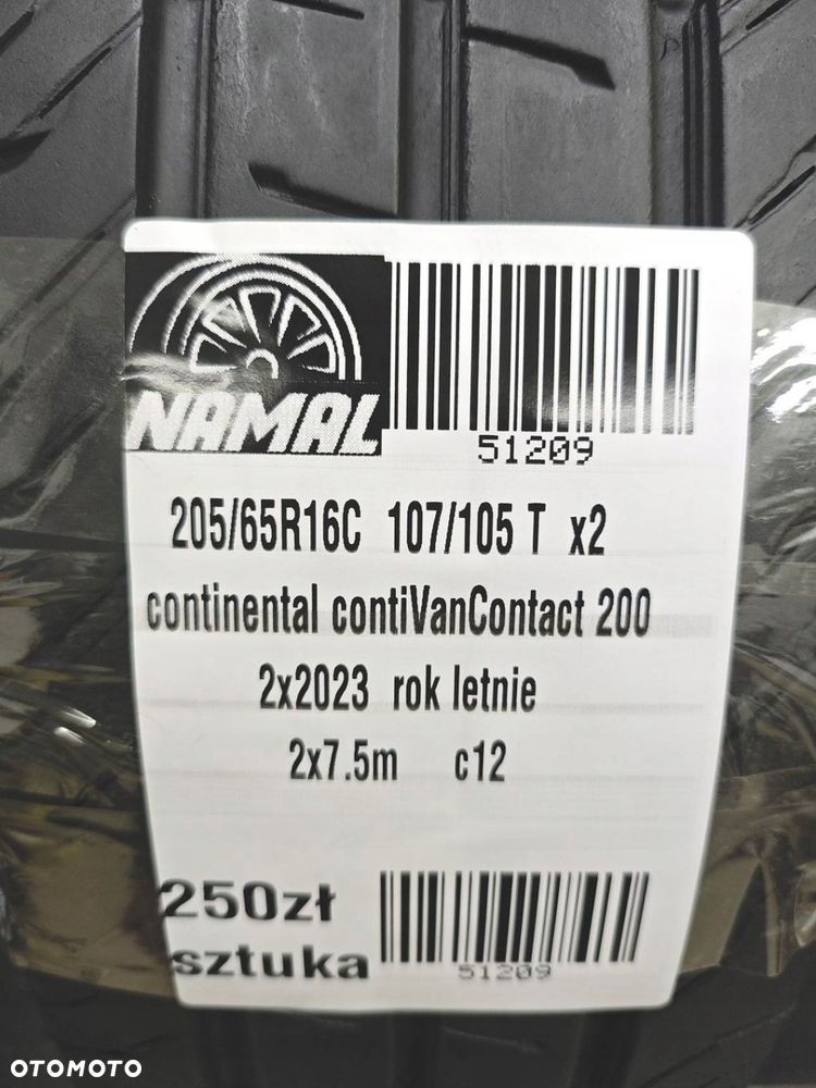 2x 205/65R16C CONTINENTAL 2023 opony letnie 7,5mm 51209 - 8