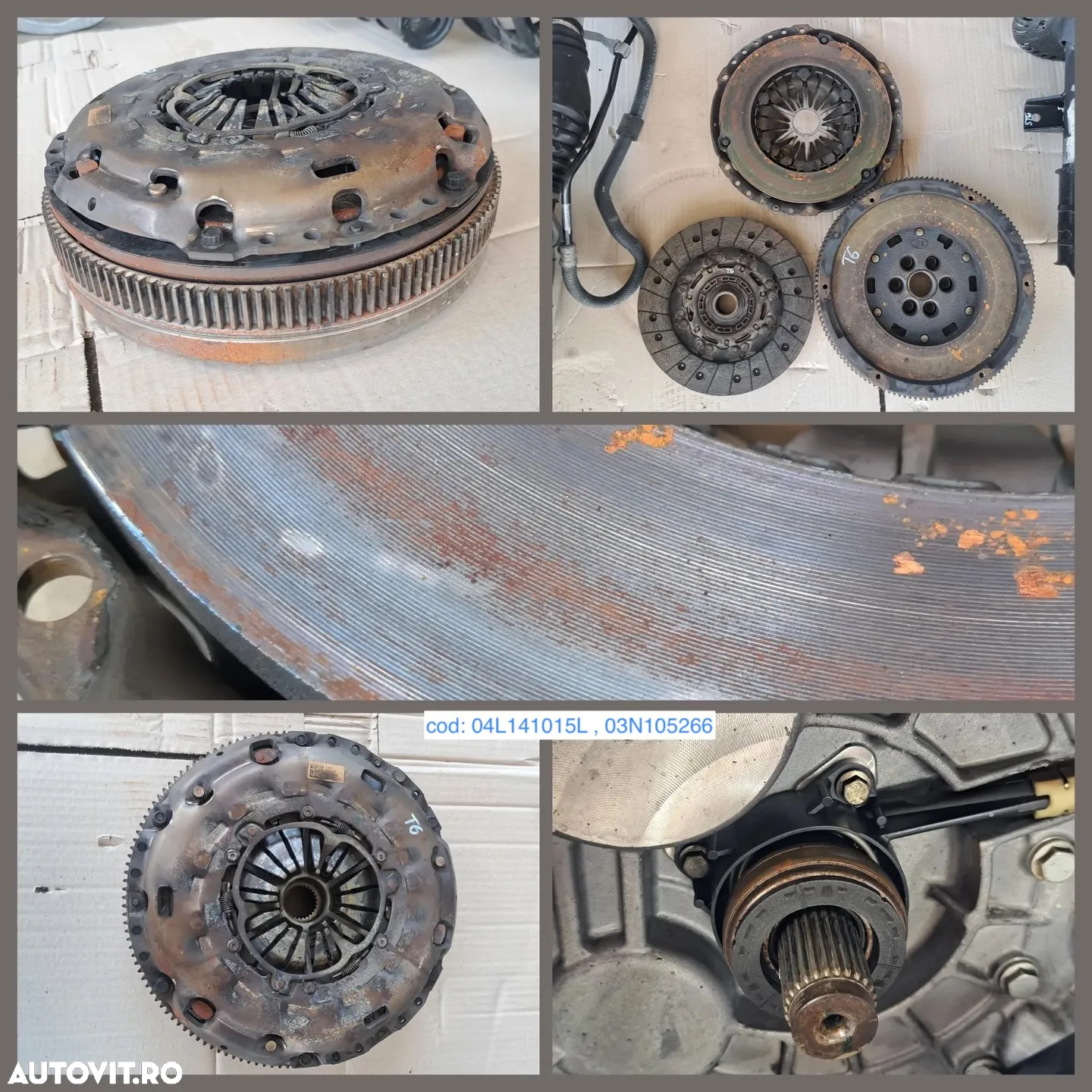 VW T6 2.0 tdi 2019 cutie de viteze manuala 5+1 planetara stg dr fata kit ambreiaj LUK placa disc rulment volanta amortizor arc - 4