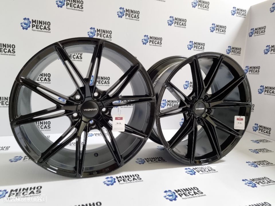 Jantes Veemann (V-FS49) em 19" (5x120) Preto Brilho - 2