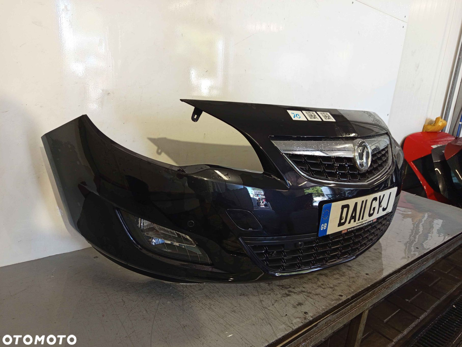+ ZDERZAK PRZÓ PRZEDNI OPEL ASTRA J 4 IV Z22C CZARNY PDC CZUJNIKI HALOGENY - 2