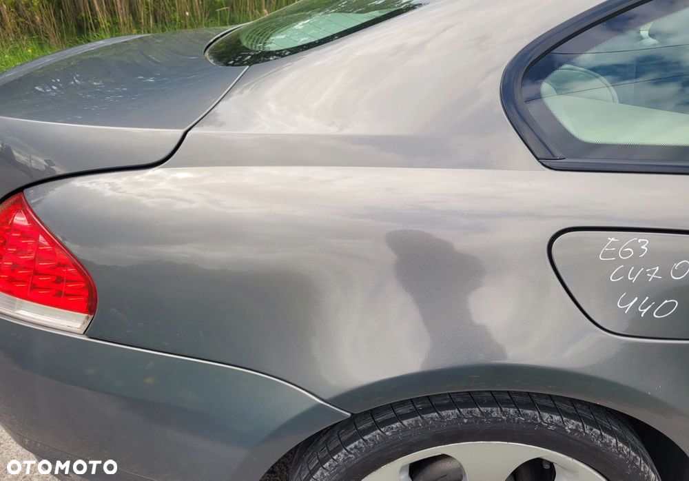 ĆWIARTKA BŁOTNIK PRAWY TYŁ TYLNA BMW E63 440 STRATUS METALIC ORG LAKIER - 4
