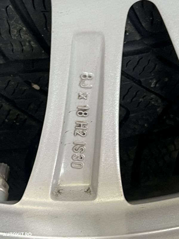 vând jante originale BMW seria 5 G30-G31 pe 18” cu anvelope de iarnă runflat ca noi - 11