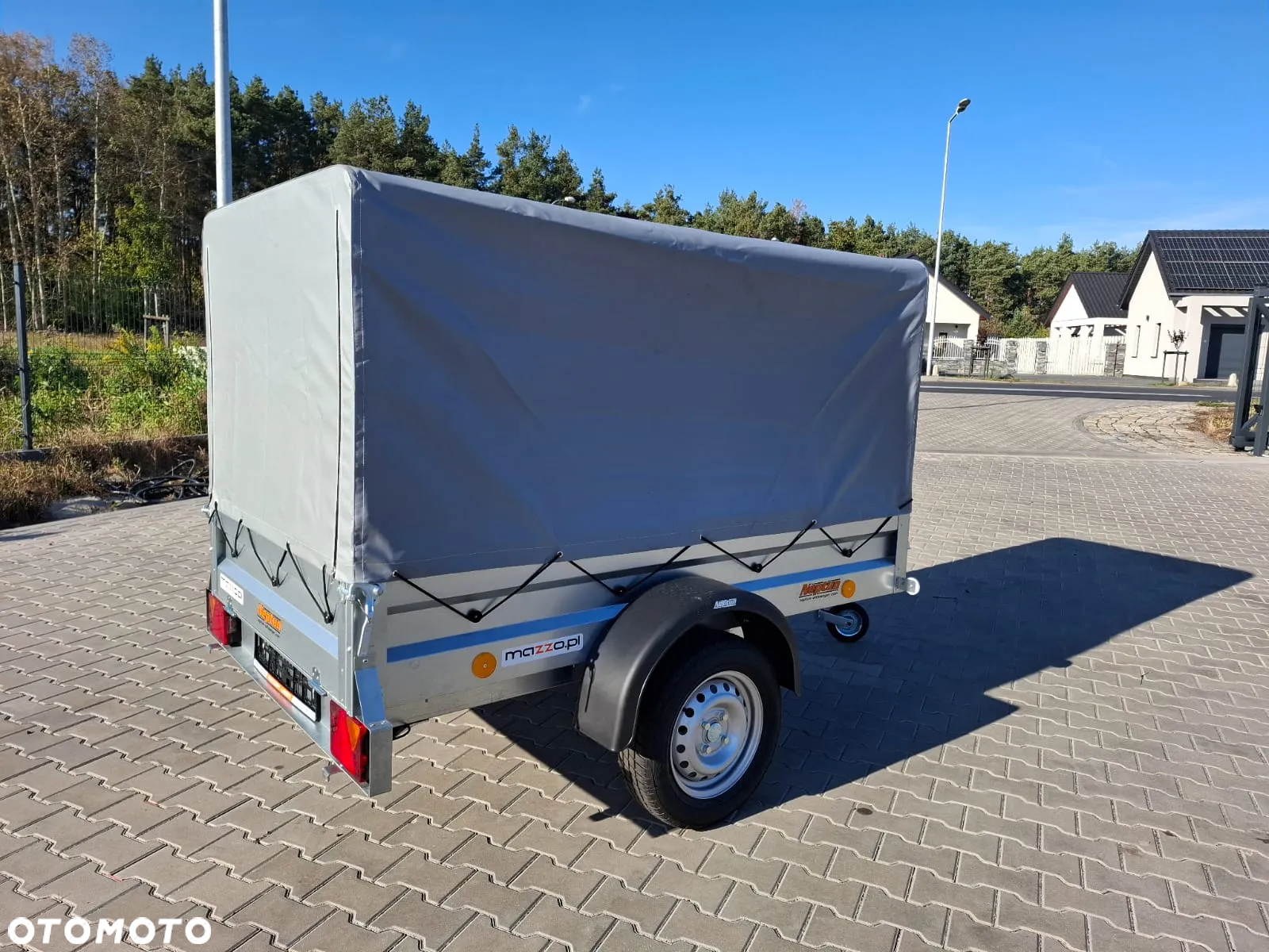 Neptun DOSTAWA Przyczepka lekka 202x114x115cm DMC750kg stelaż i plandeka, koło podporowe - 2