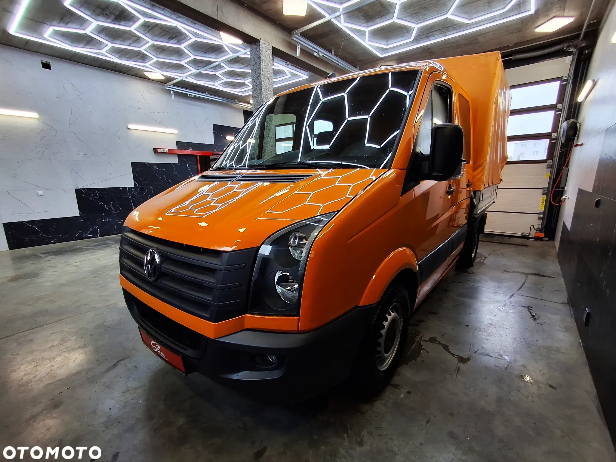 Volkswagen Crafter Lift 2016r Doka Brygadówka Dubel Kabina 7 Osób Plandeka Hak Webasto Klimatyzacja - 3