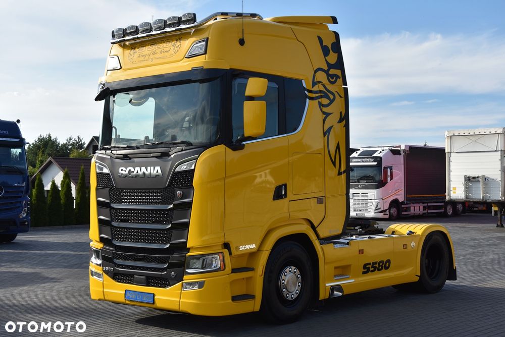 Scania S580 V8 !  / FULL OPCJA / CAŁA NA PODUSZKACH  / SKÓRA / FULL LED / HYDRAULIKA  / KLIMA POSTOJOWA  / FULL LED / STANDARD / RETARDER / FULL SERWIS ASO SCANIA ! Jak nowa ! ! - 2
