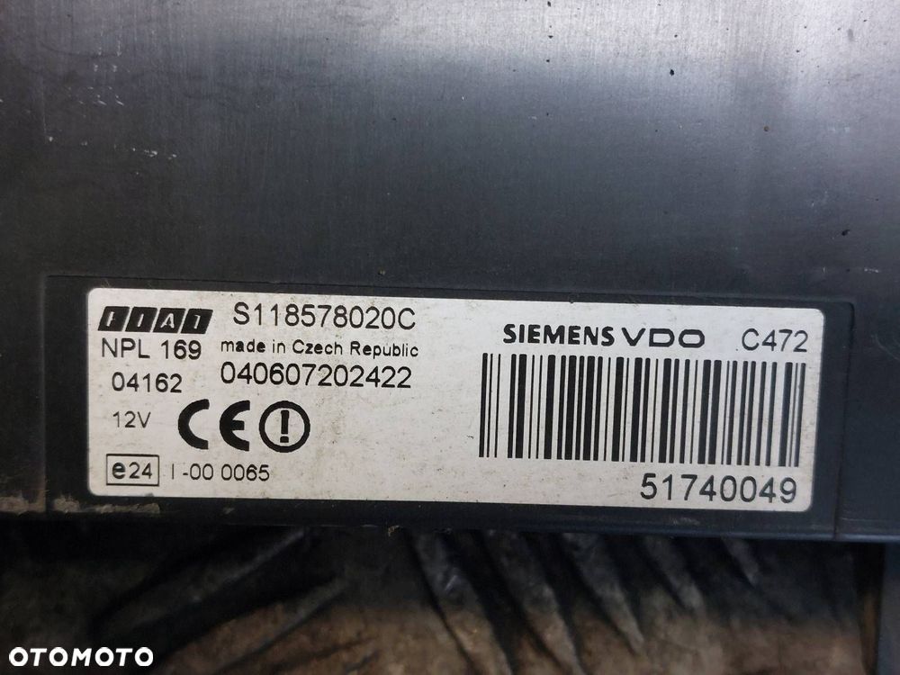 ZESTAW STARTOWY FIAT PANDA II 1.1 8V IAW4AFSM 55196259 51740049 61027500 - 4