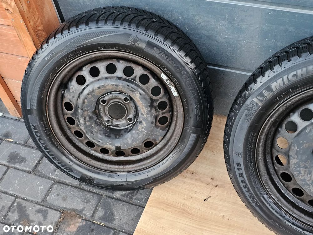 KOŁA FELGI STALOWE OPONY ZIMOWE 15 CALI OPEL ASTRA G H MERIVA A CORSA C D 4X100 185/60/15 ET43 - 7