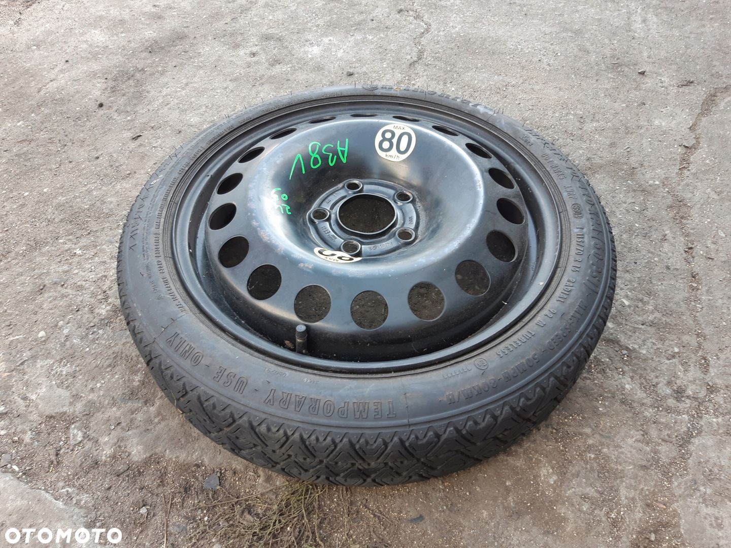 AUDI A3 8V KOŁO DOJAZDOWE ZAPASOWE 16 - 1