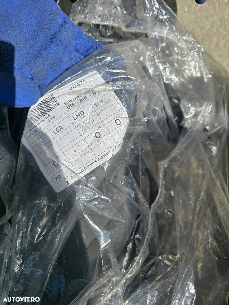 Set Complet Scaune Rand 3 + Rulou Portbagaj Kia Sorento UM (2015-2020) - Piele Neagra, NOI - 4