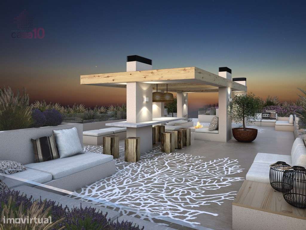 Apartamento T1 para venda em Condomínio Fechado com Piscina, na Nazaré - Grande imagem: 2/13