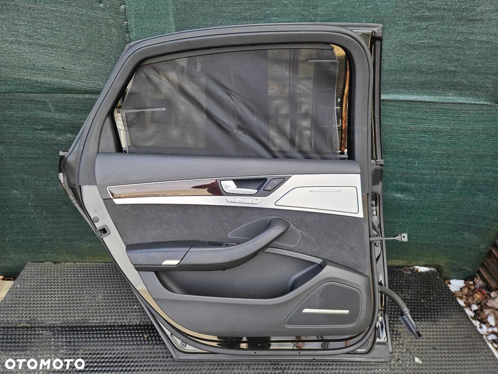 Drzwi Tyl Tylne Lewe Czarne LY8X Kompletne Boczek BOSE Roleta AUDI A8 D4 Long - 28