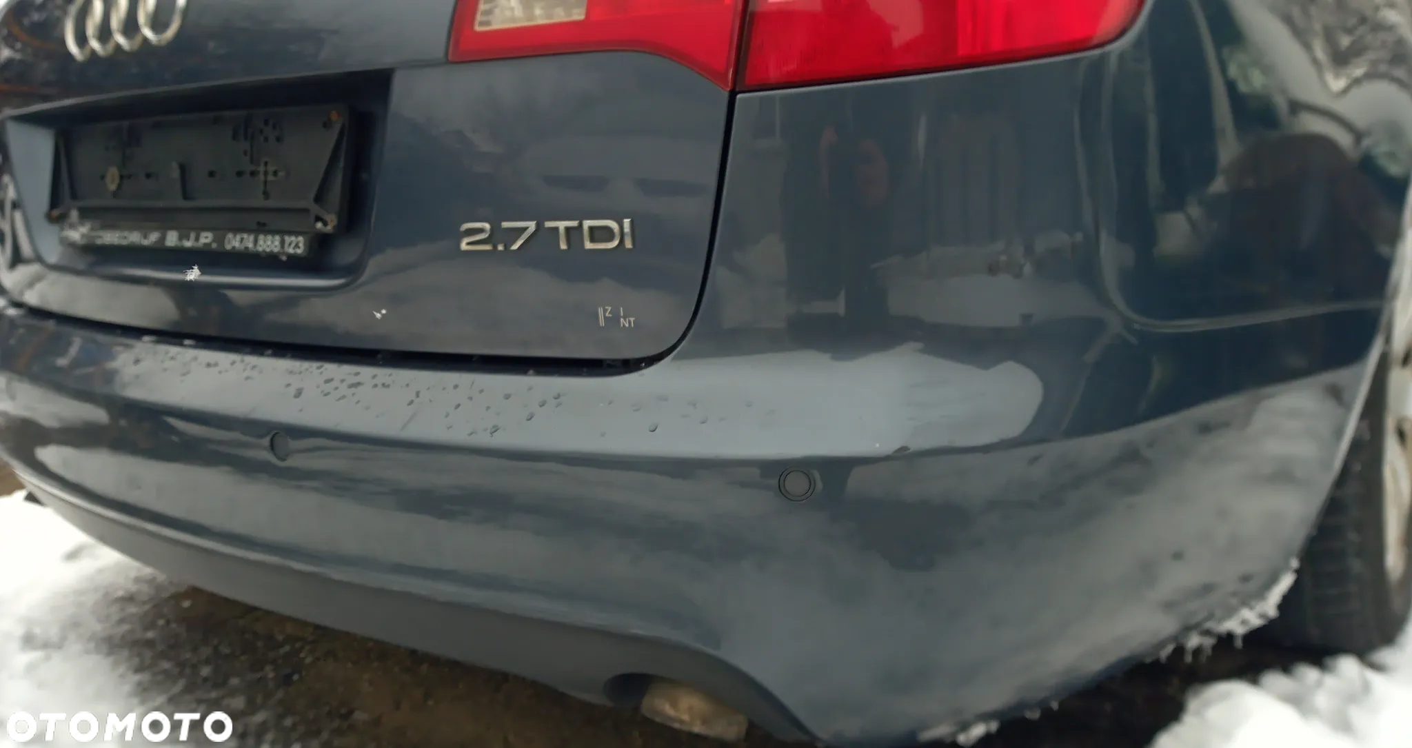 Audi A6 C6 kombi LZ7R zderzak tył tylny PDC - 5