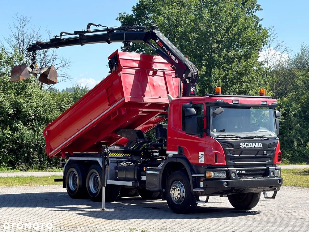 Scania P 410*WYWROTKA 4,95 m + BORDMATIC + HIAB X-HIDUO 158 B-3 + PILOT*6x4 - 2