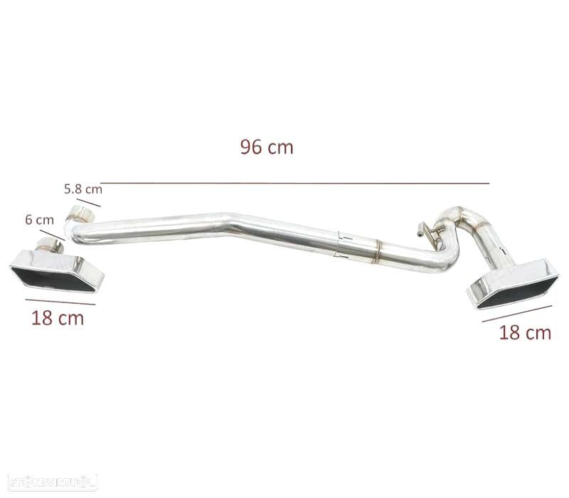 KIT PONTEIRAS DE ESCAPE DUPLA BMW F10 F11 F12 F13 LOOK M V8 - 3