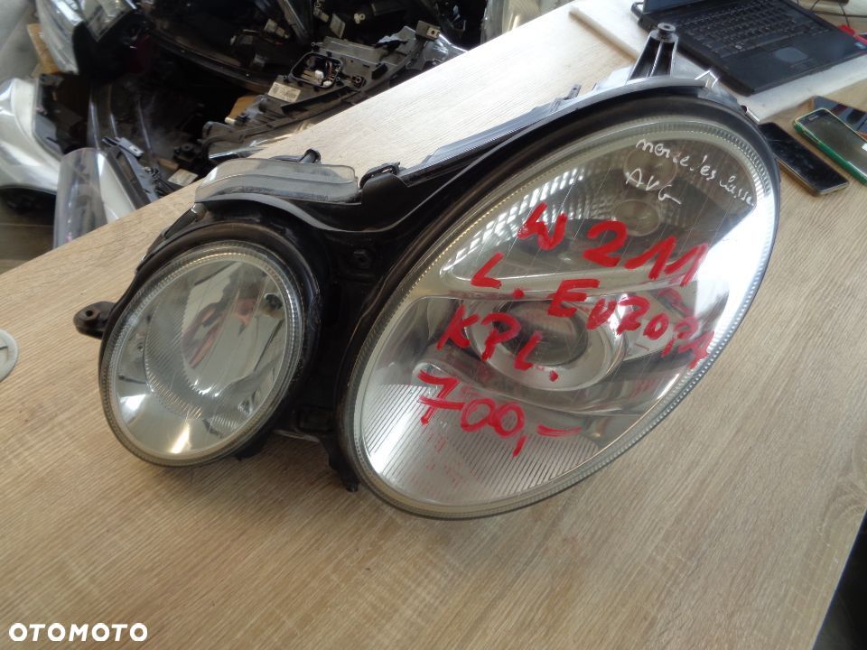 MERCEDES W211 LAMPA LEWY PRZÓD EUROPA KPL.