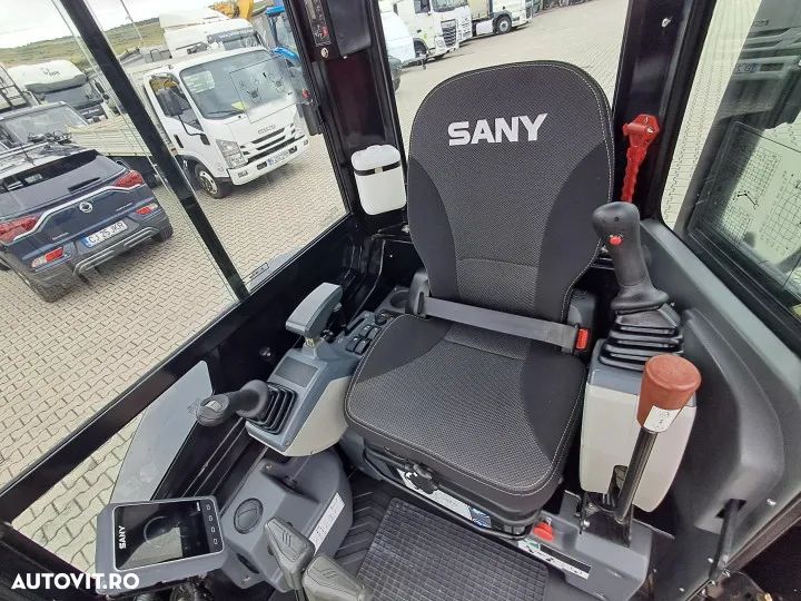 Sany sy26u miniexcavator cu doua cupe si lama tip buldozer - 15