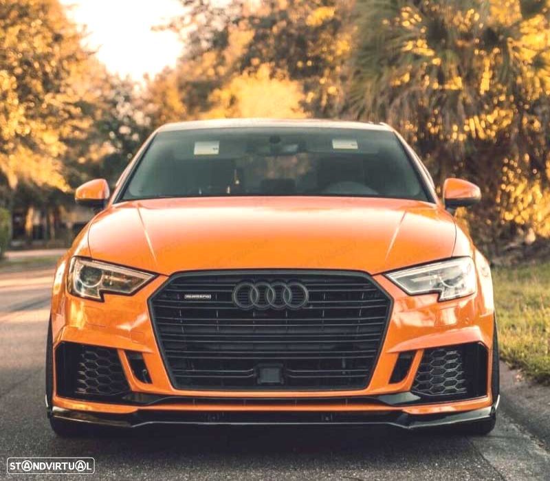 SPOILER LIP FRONTALAUDI A3 RS3 17-20 PRETO - 2