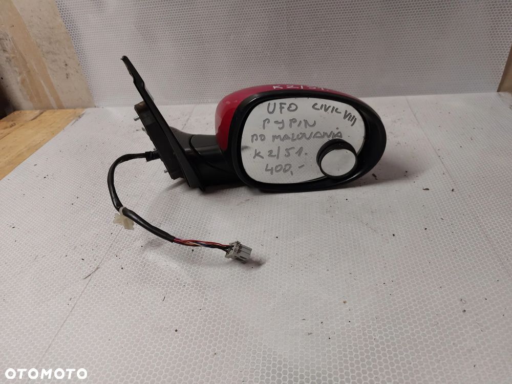 - LUSTERKO ELEKTRYCZNE PRAWE CIVIC VIII UFO DO MALOWANIA 9PIN - 4