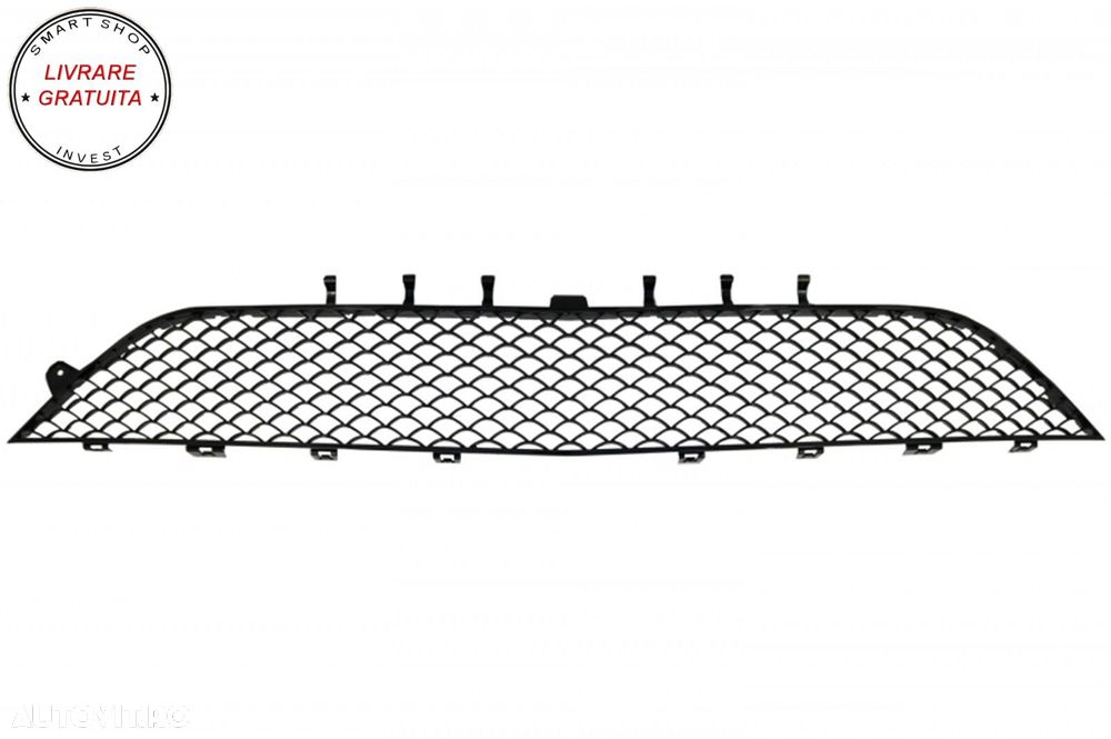 Ansamblu de Grile Bara Fata Mercedes W222 S-Class (2013-2017) S63 Design Negru Luc- livrare gratuita - 5